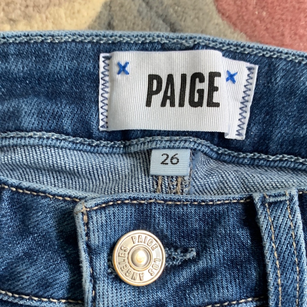 PAIGE Women's Dark Blue Skinny Jeans
